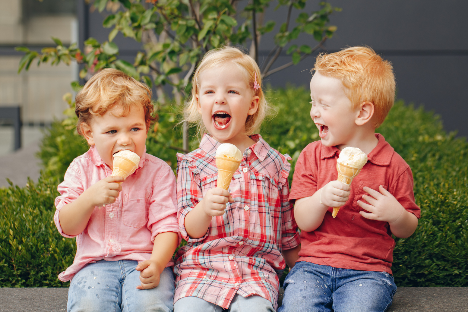 Kids Eating Ice Cream